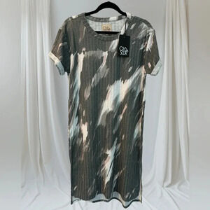 🍀 CHASER NWT RIBBED BRUSH STROKE DRESS SIZE SMALL